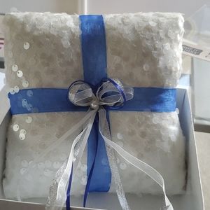Ring bearer pillow plus guest book set